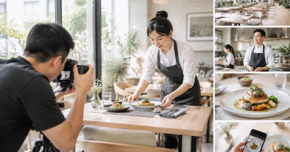 Chụp hình nhà hàng chuyên nghiệp: Cần chụp những gì?
